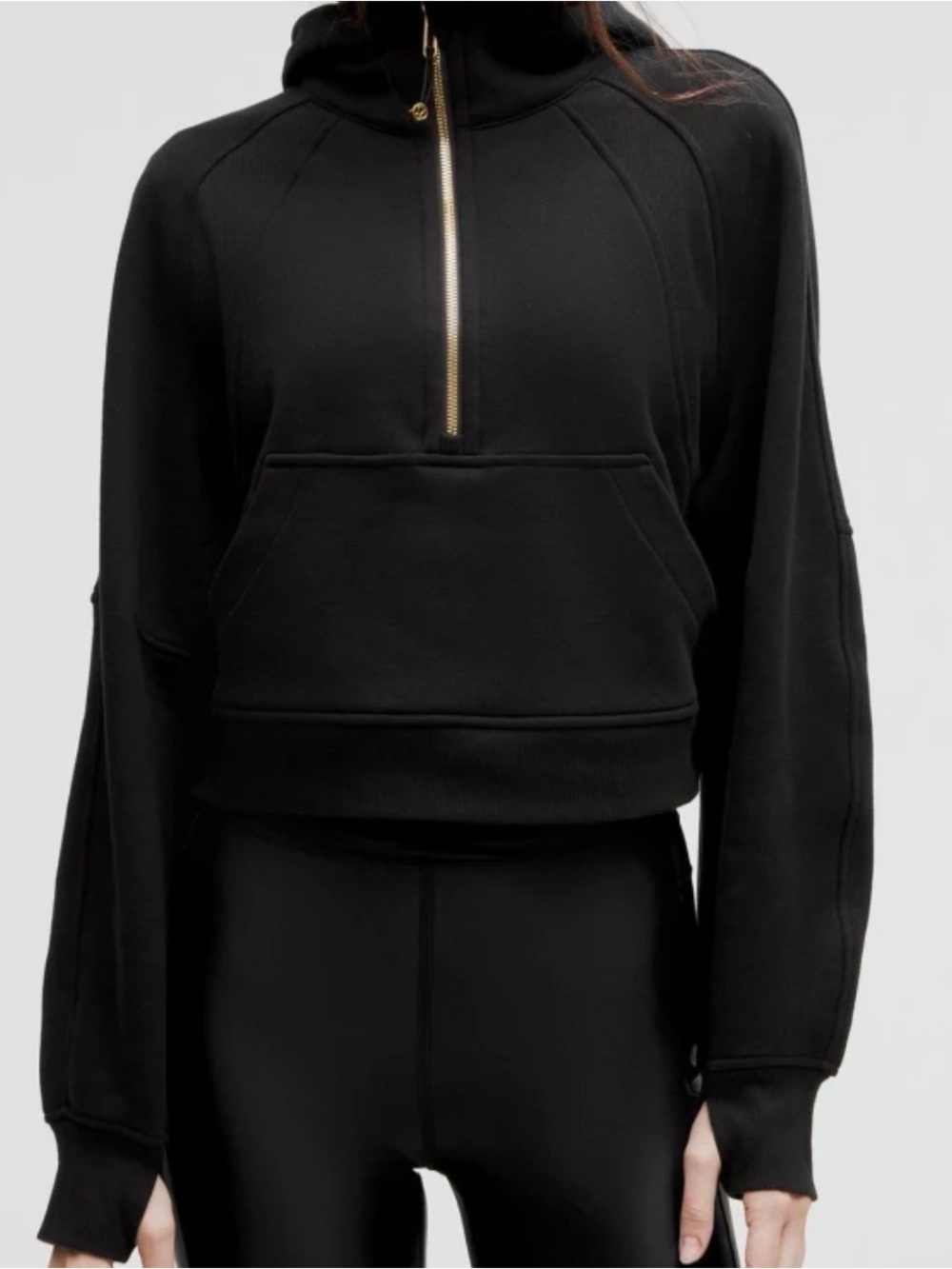 Lululemon Cropped Half-Zip Scuba